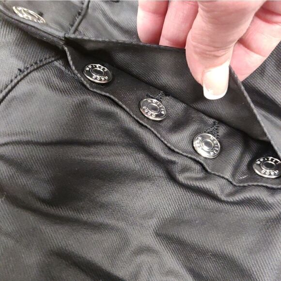 NWT ASOS DESIGN black high waist leather like coated jeans size 32/36 tall - Picture 12 of 12